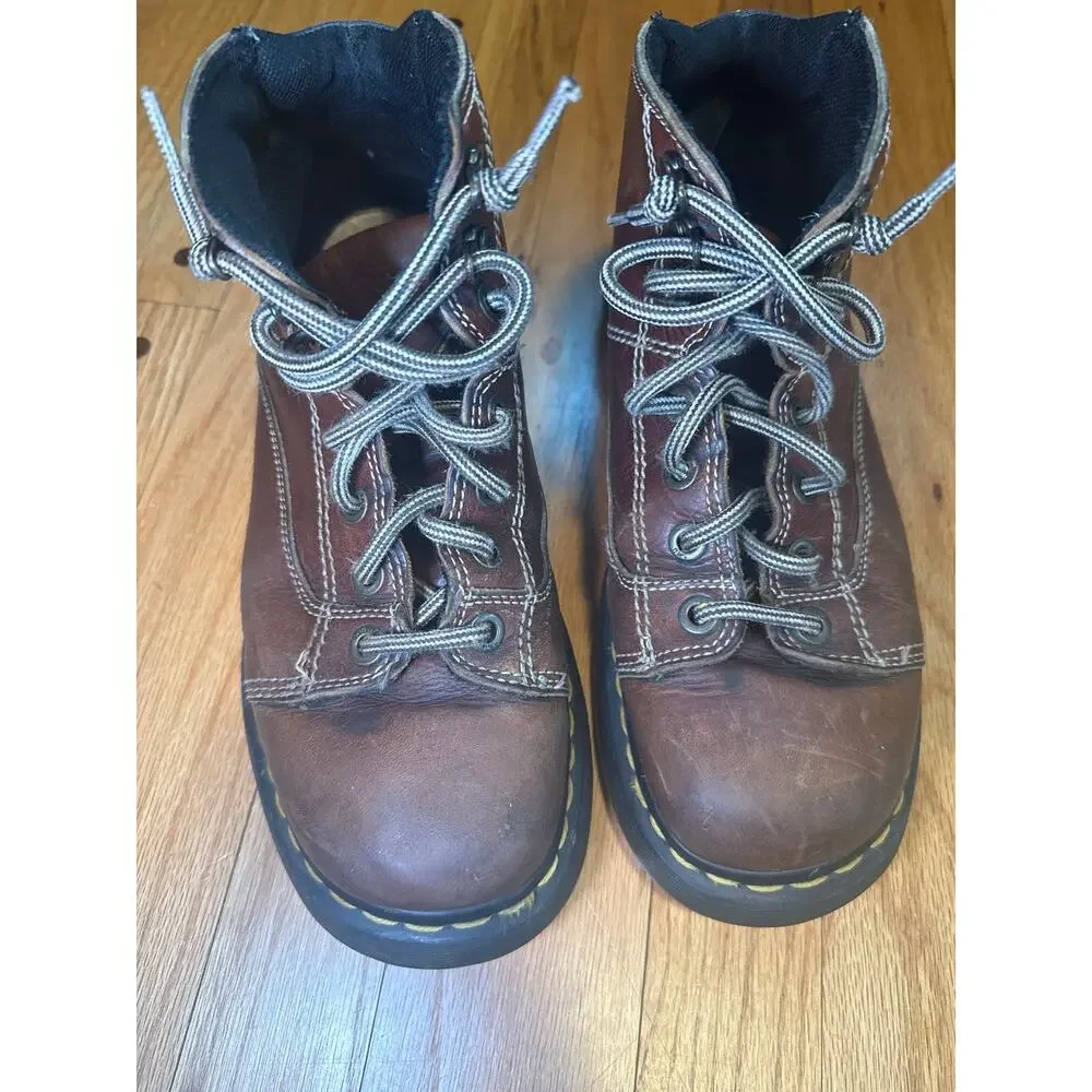 Vintage Dr Martens 8A07 AirWair Lace Up Boots Men's US 10 UK 9 Y2K